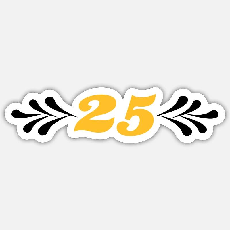 2541614 14743929 silver wedding - Sticker size S (10 x 10 cm) - white matte