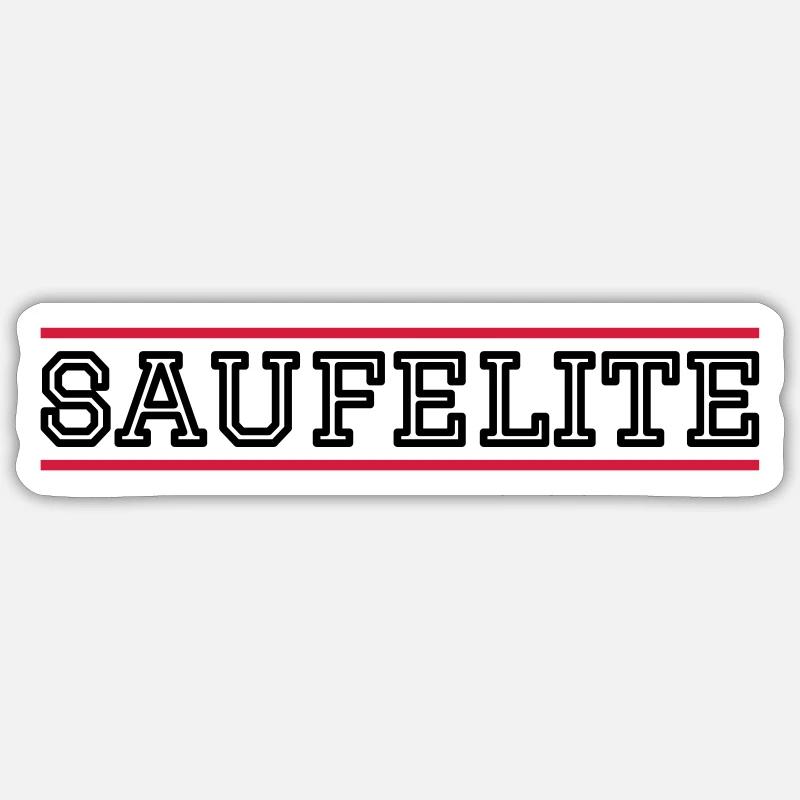 Saufelite Sticker Größe S (10 x 10 cm)