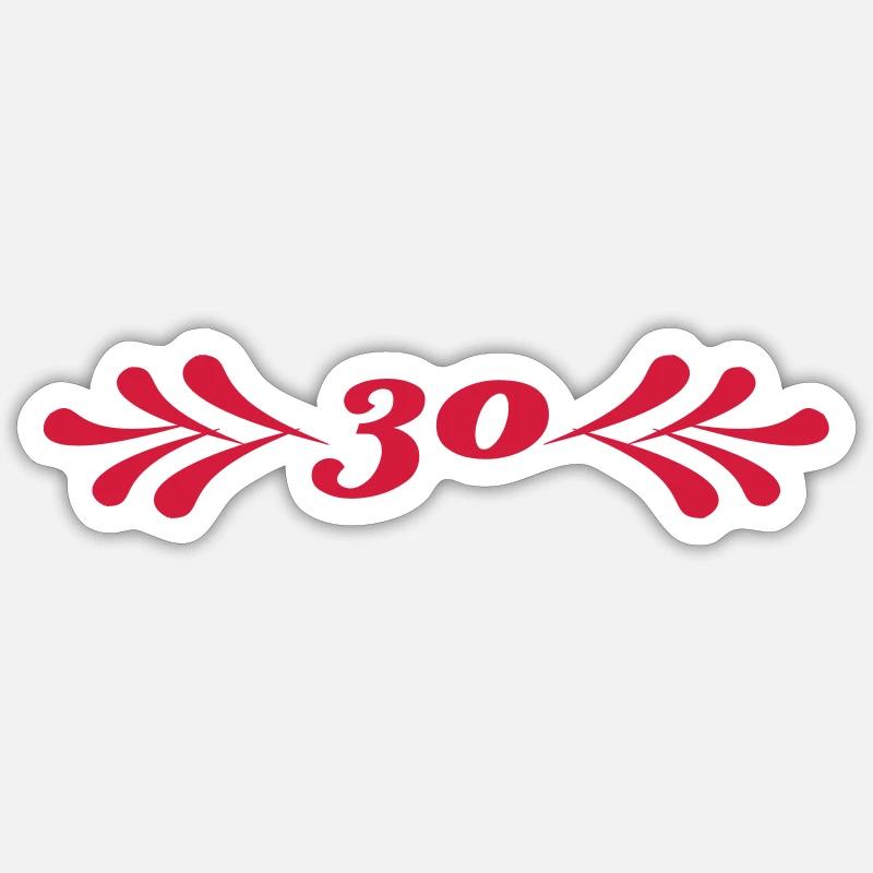 30 - Sticker taille S (10 x 10 cm) - blanc mat