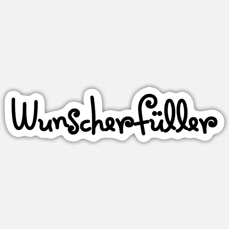 wunscherfueller Sticker Größe S (10 x 10 cm)