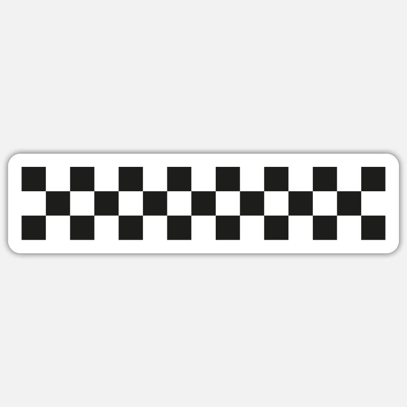 Checkered Flag Sticker size S (10 x 10 cm)