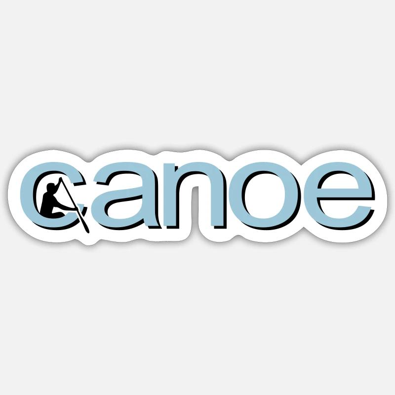 canoe Sticker size S (10 x 10 cm)