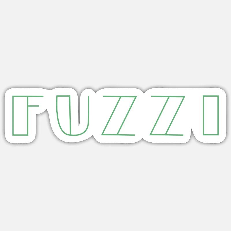 Fuzzi - Sticker Größe S (10 x 10 cm) - Mattweiß