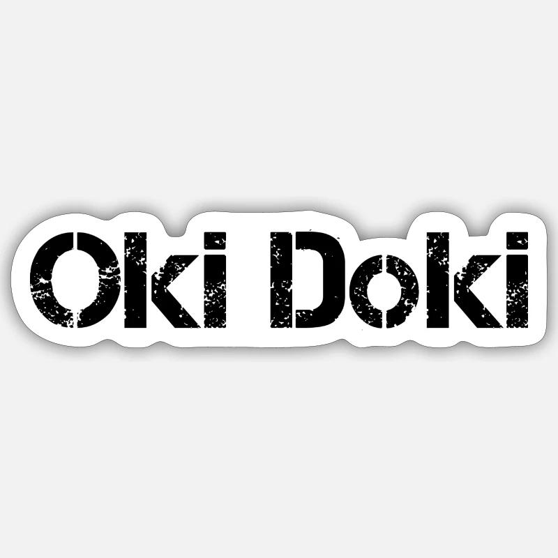 Oki Doki - Sticker size S (10 x 10 cm) - white matte