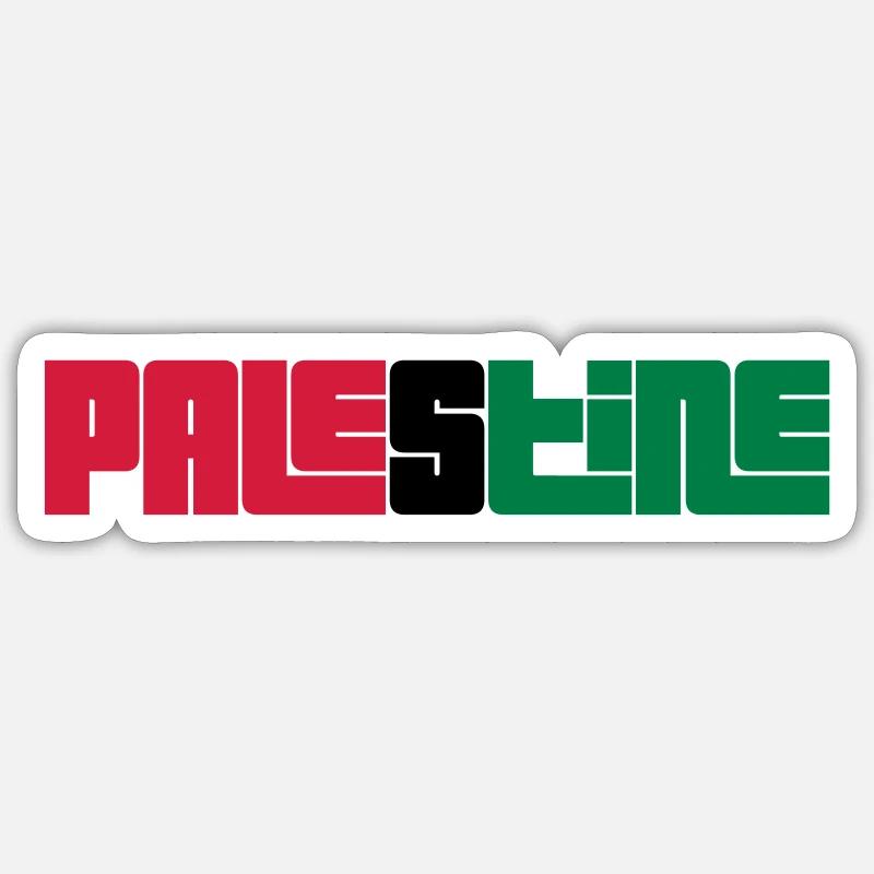 Palestine - Sticker taille S (10 x 10 cm) - blanc mat
