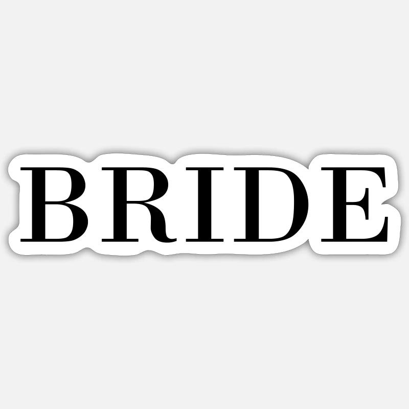 Bride clean 1 Sticker size S (10 x 10 cm)