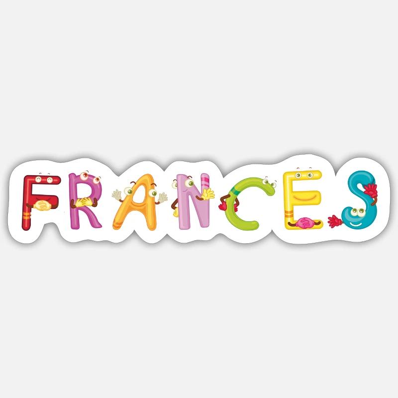Frances Sticker Größe S (10 x 10 cm)