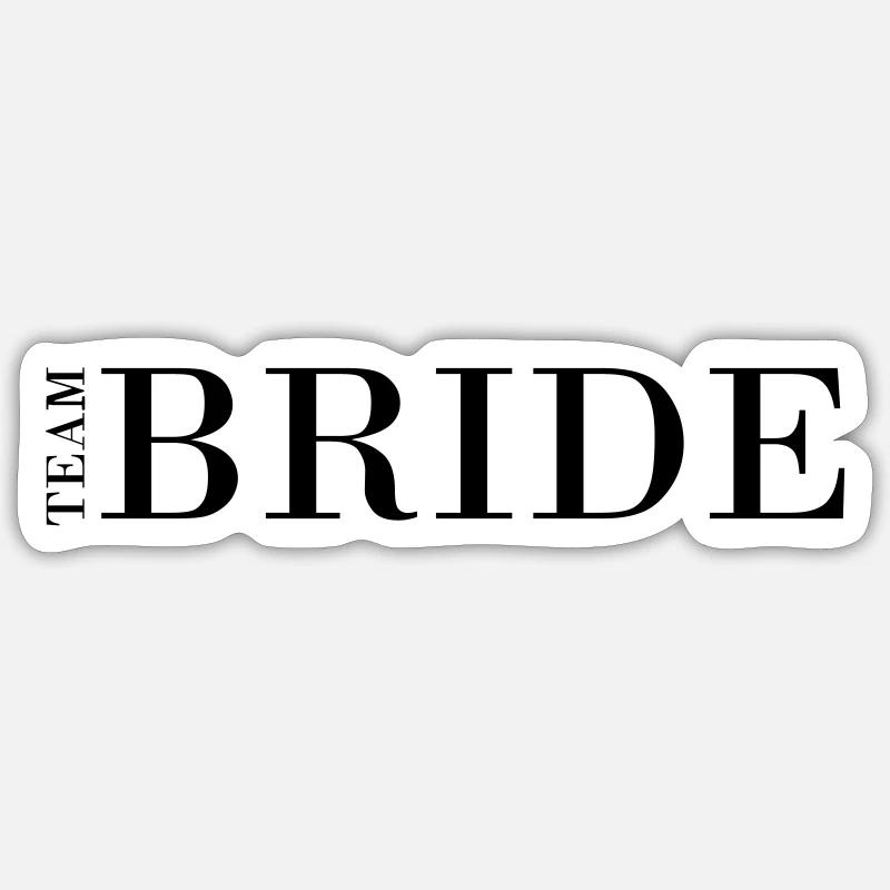 (bride_clean_2) Sticker Größe S (10 x 10 cm)