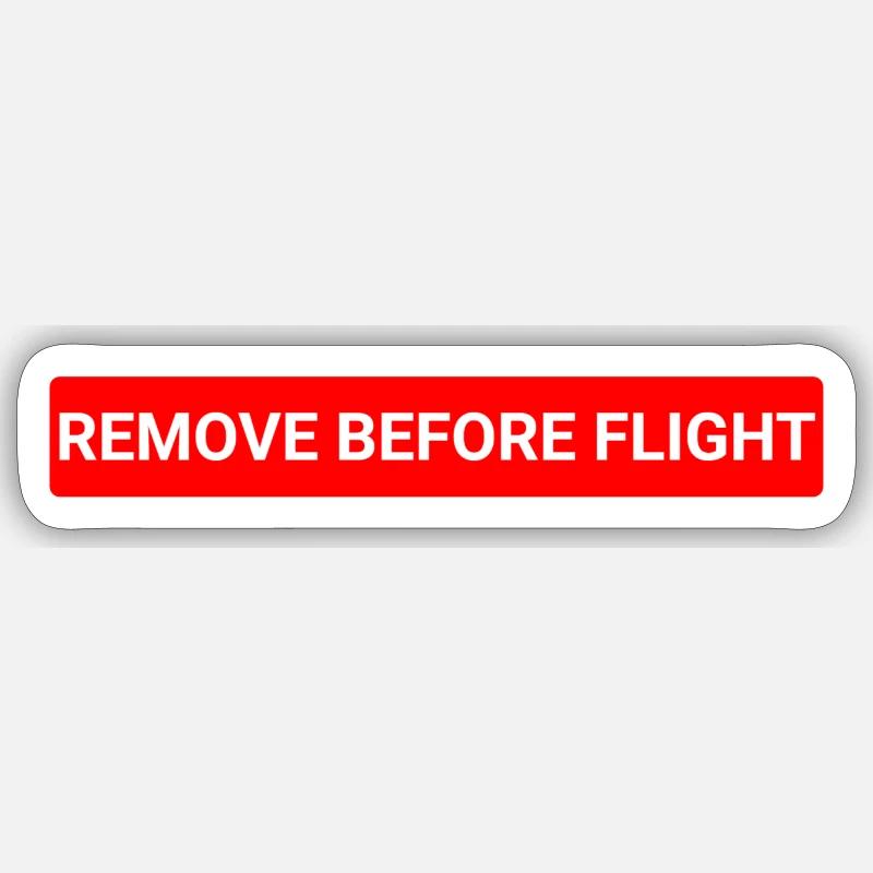 Remove before flight Sticker size S (10 x 10 cm)