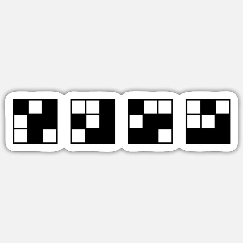 Nerdy design "keep going - or gliding" - Sticker size S (10 x 10 cm) - white matte