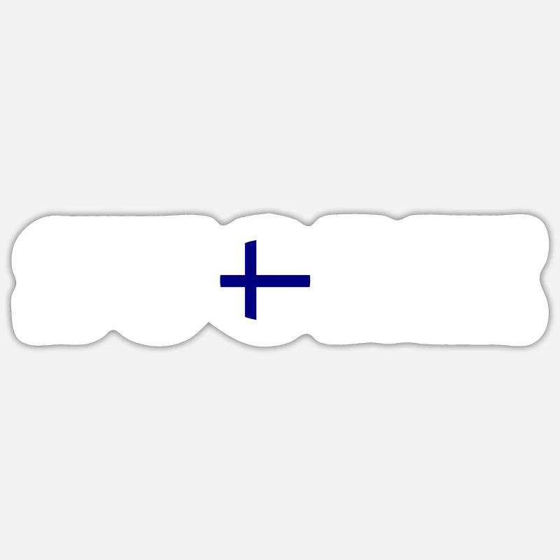Suomi - Sticker size S (10 x 10 cm) - white matte