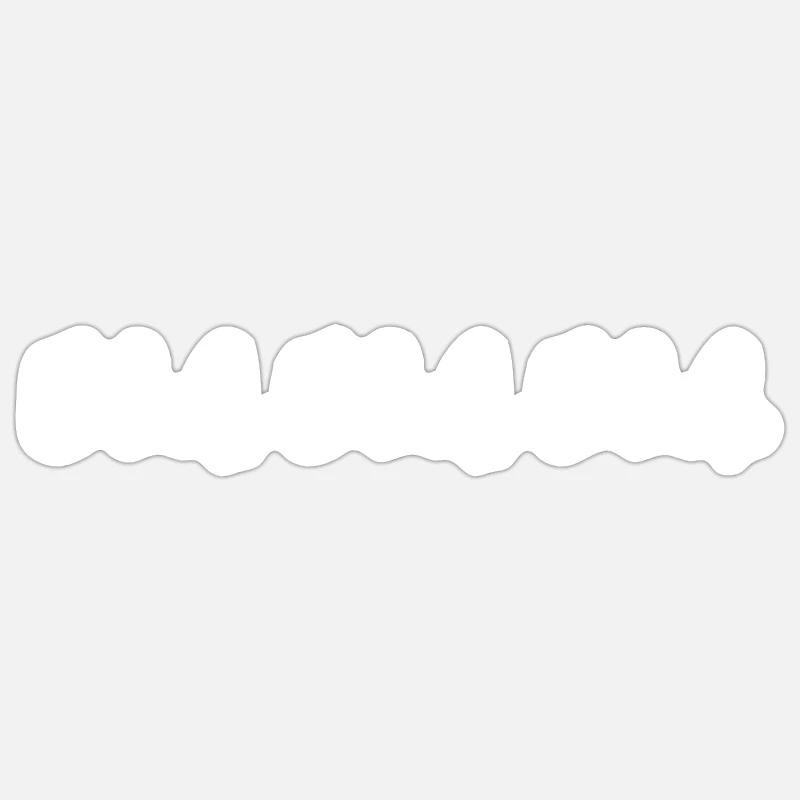 Bla bla bla - Sticker size S (10 x 10 cm) - white matte