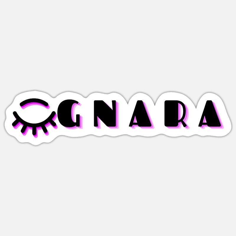 Gnara - Sticker size S (10 x 10 cm) - white matte