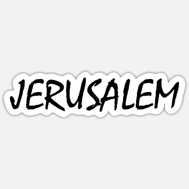 jerusalem Sticker size S (10 x 10 cm)