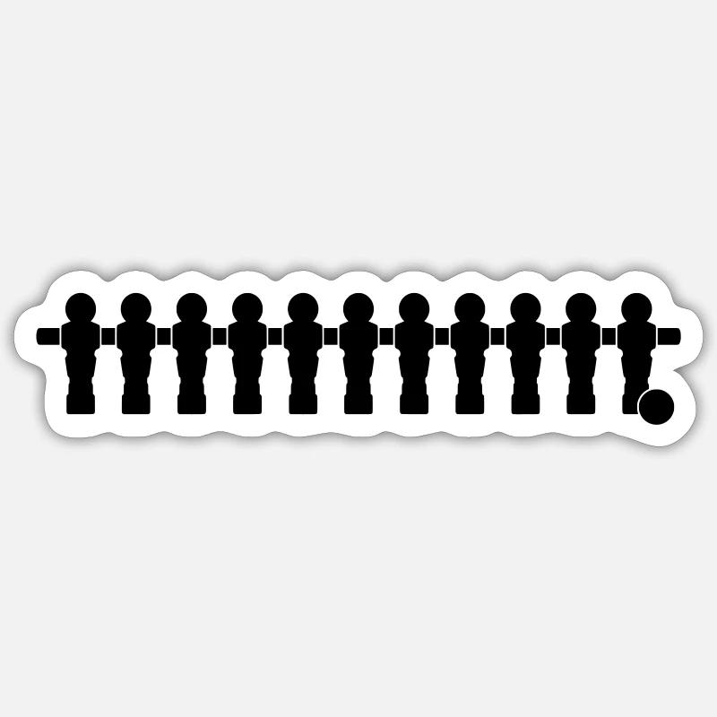 Kicker 11 - Sticker size S (10 x 10 cm) - white matte