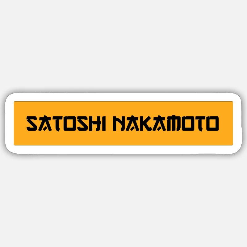Satoshi Nakamoto Sticker size S (10 x 10 cm)