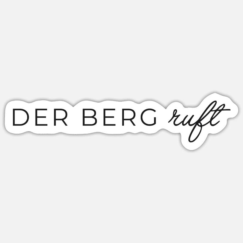 Der Berg ruft Sticker Größe S (10 x 10 cm)