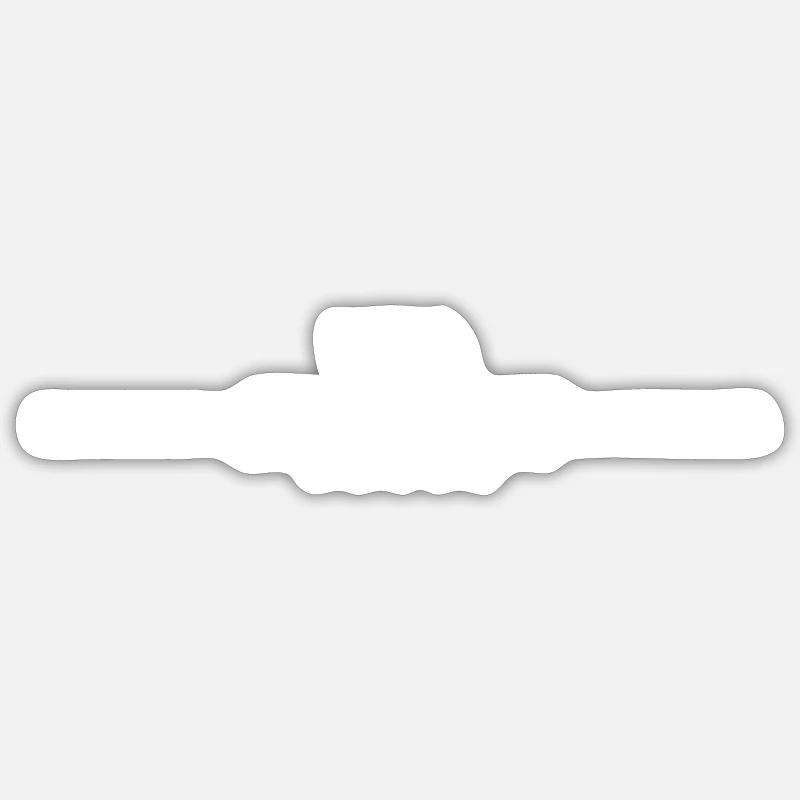 drinking team linie - Sticker taille S (10 x 10 cm) - blanc mat