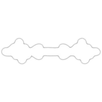 Fitness Sport Barbell Heartbeat - Sticker taille S (10 x 10 cm) - blanc mat - Devant