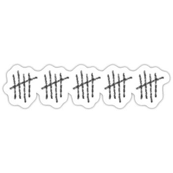 25e anniversaire 25 ans vingt-cinq ans - Sticker taille S (10 x 10 cm) - blanc mat - Devant