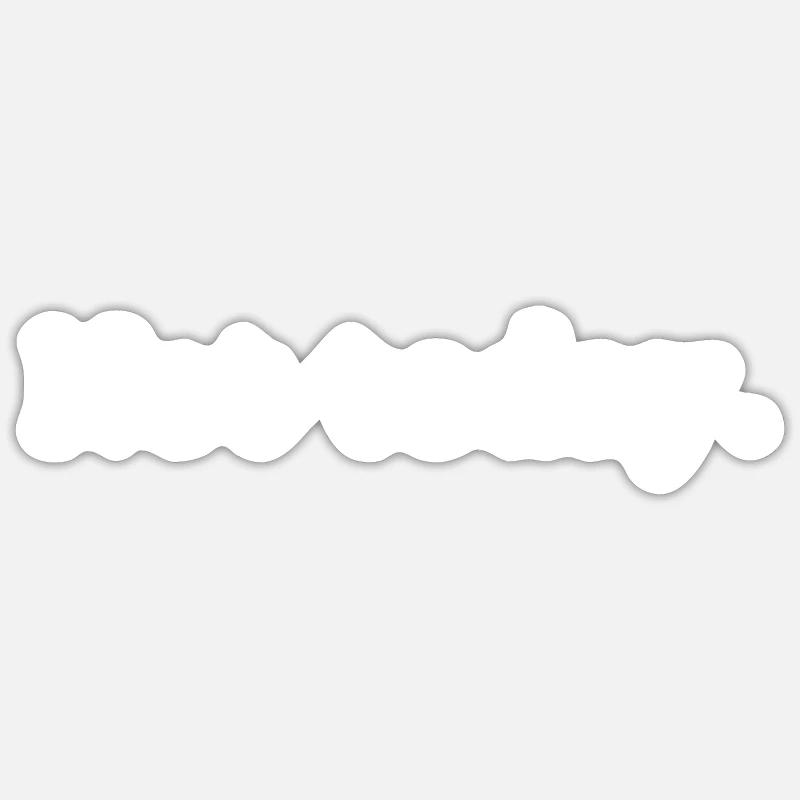 Not today - Sticker size S (10 x 10 cm) - white matte
