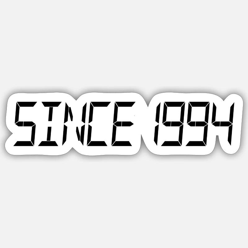 Since 1994 - Sticker size S (10 x 10 cm) - white matte