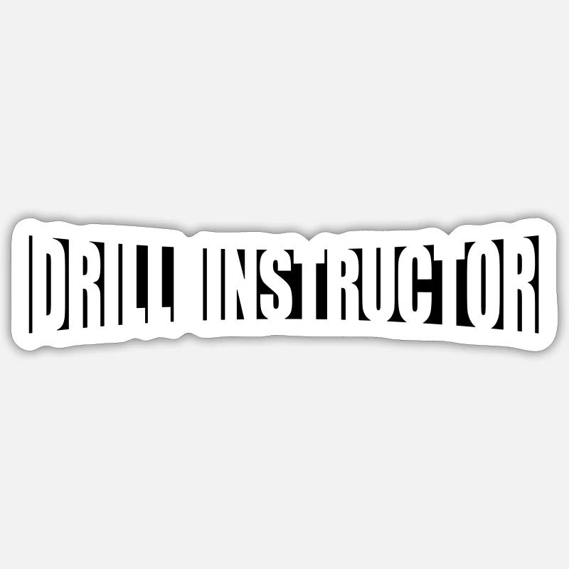 Instructeur d’exercice de texte - Sticker taille S (10 x 10 cm) - blanc mat