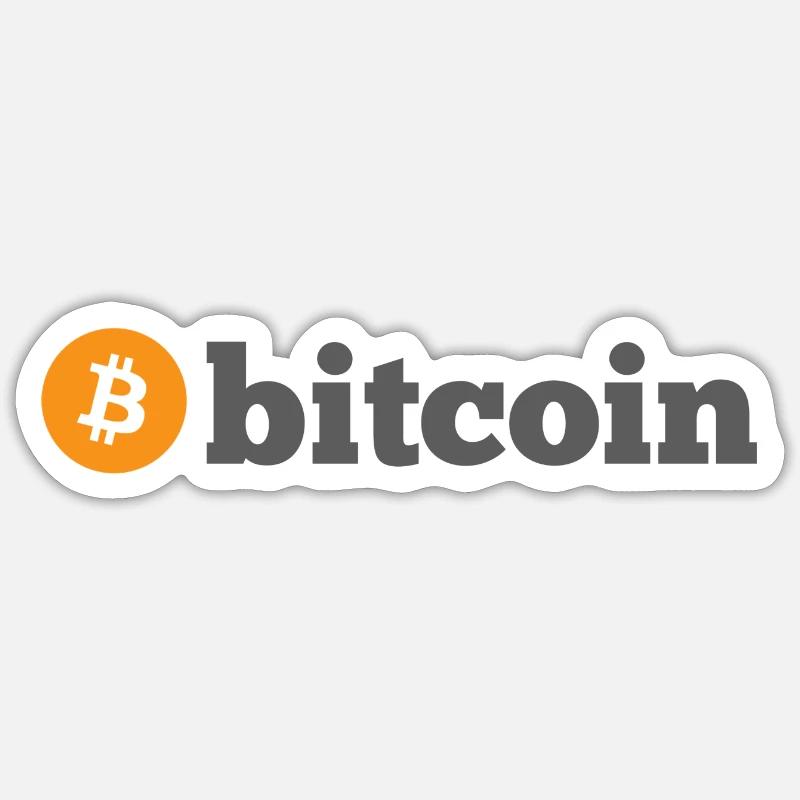 Bitcoin - Sticker size S (10 x 10 cm) - white matte