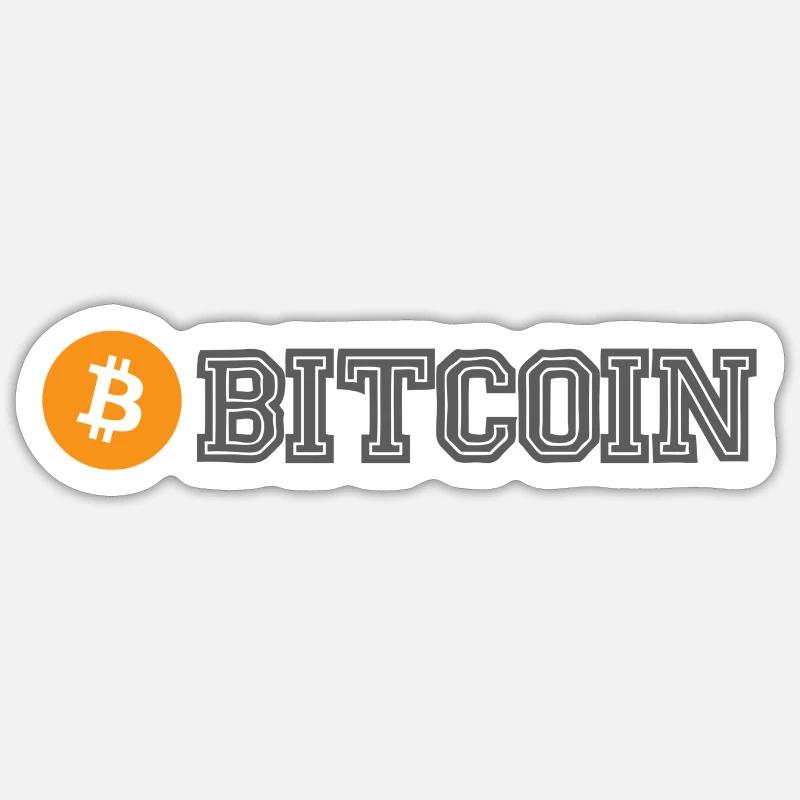 Bitcoin Sticker taille S (10 x 10 cm)