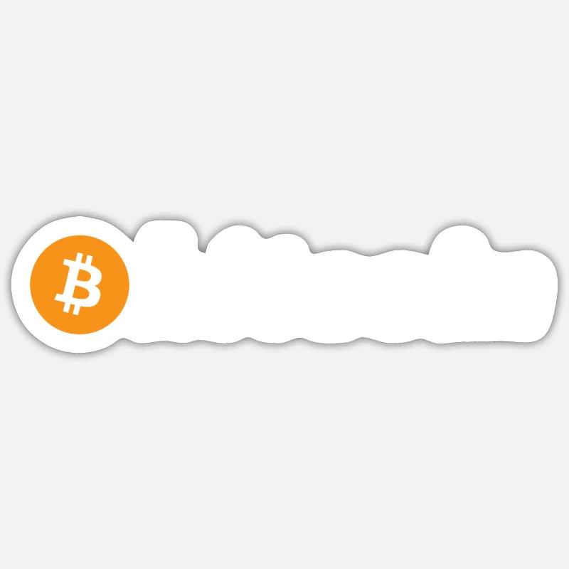 Bitcoin - Sticker size S (10 x 10 cm) - white matte