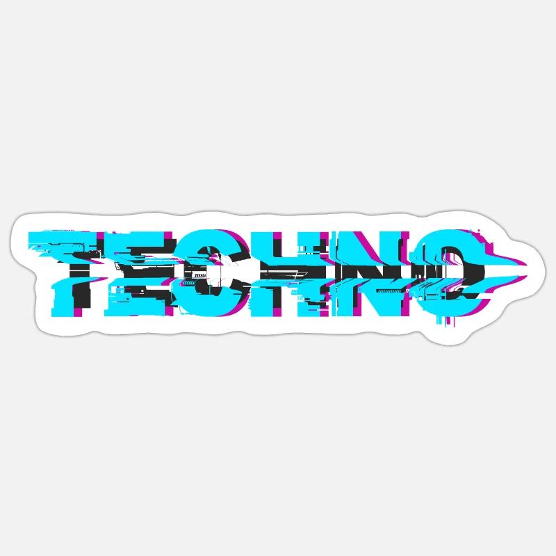 TECHNO INSANE Sticker size S (10 x 10 cm)