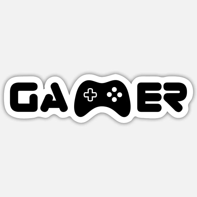 Joueur - Sticker taille S (10 x 10 cm) - blanc mat