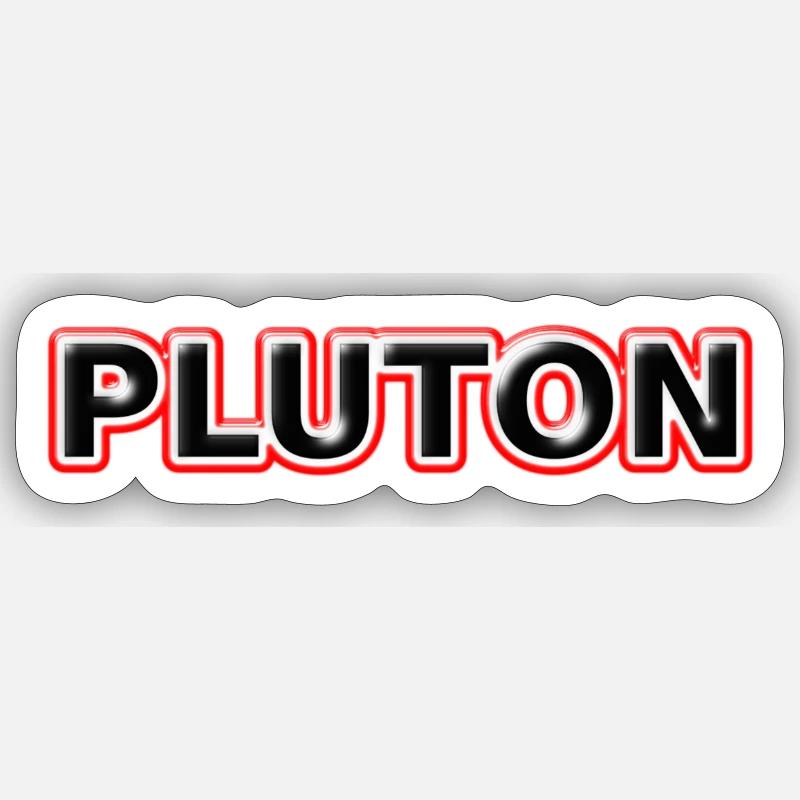 PLUTON Sticker size S (10 x 10 cm)