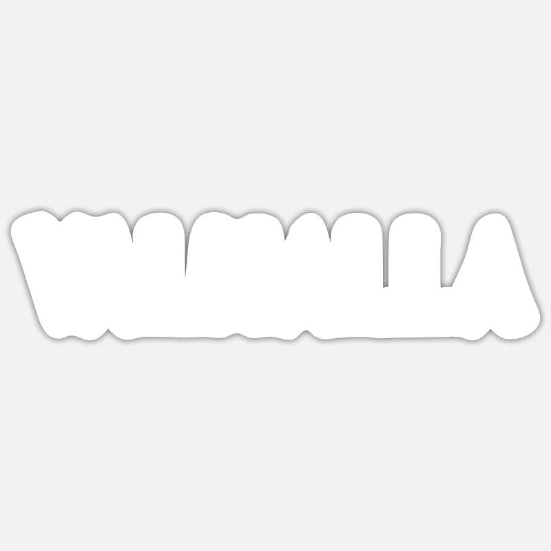 Valhalla - Sticker Größe S (10 x 10 cm) - Mattweiß