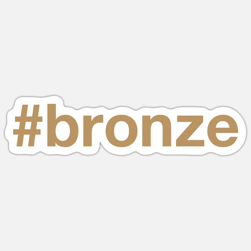 BRONZE Hashtag Sticker size S (10 x 10 cm)