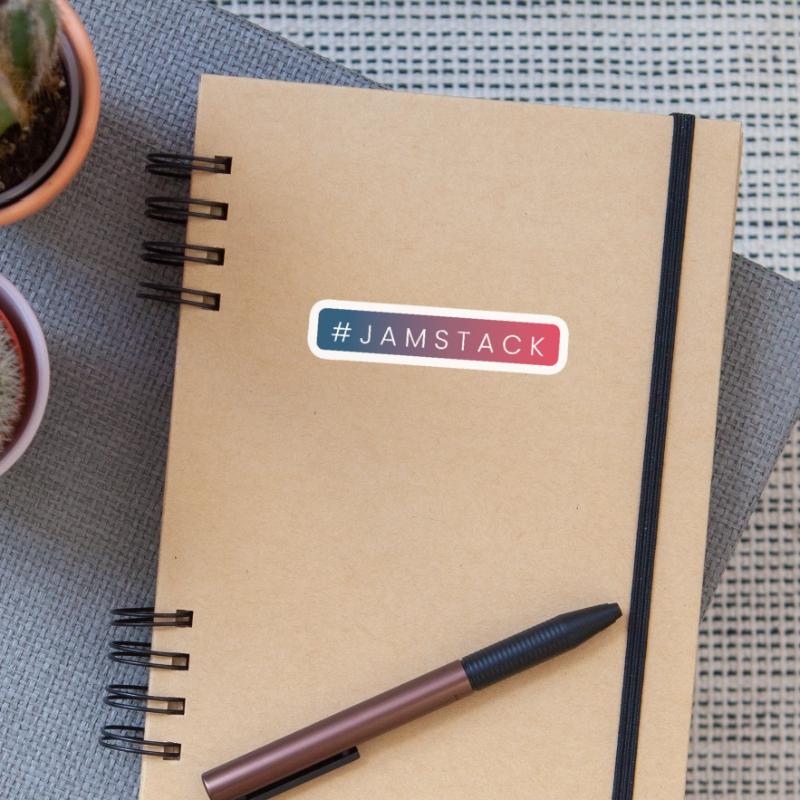 JAMstack - Javascript, APIs, Markup Design Sticker size S (10 x 10 cm)