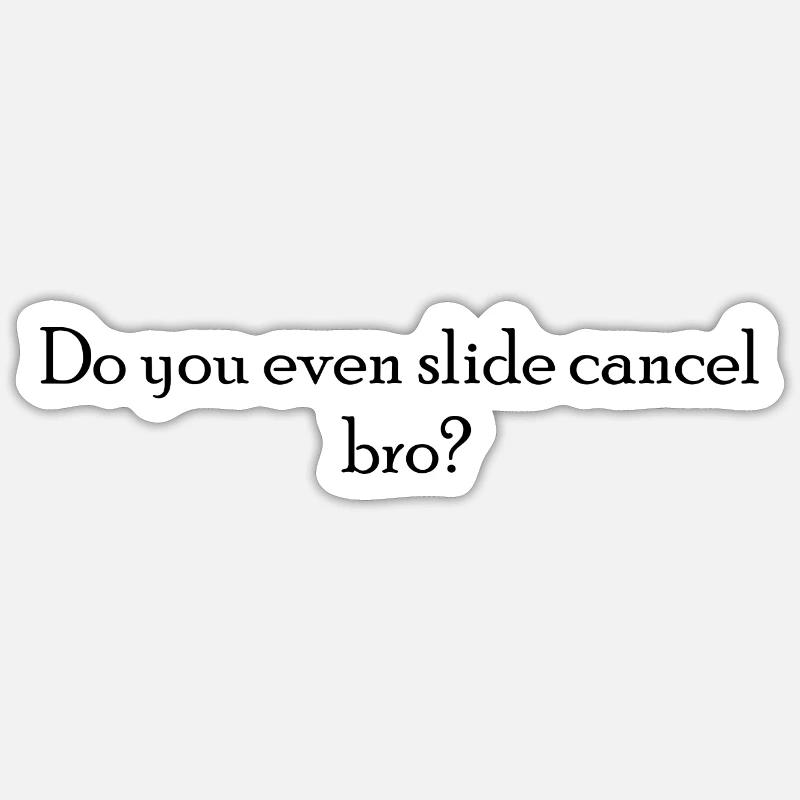 annuler la diapositive - Sticker taille S (10 x 10 cm) - blanc mat