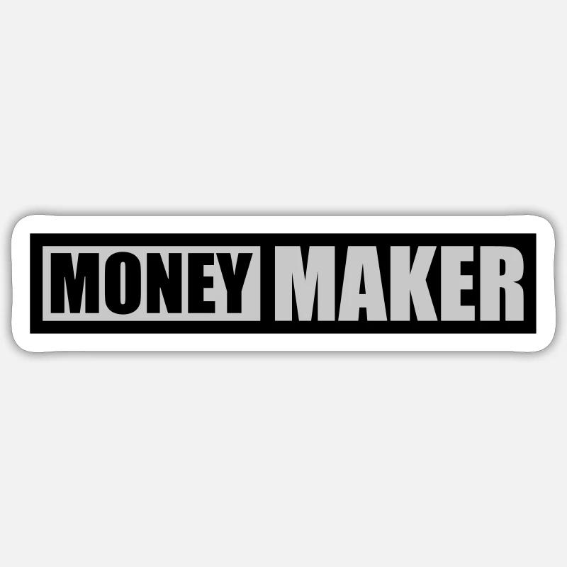 Text Logo Money Maker Sticker size S (10 x 10 cm)