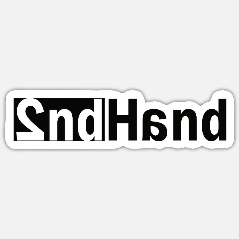 2ème main - Sticker taille S (10 x 10 cm) - blanc mat