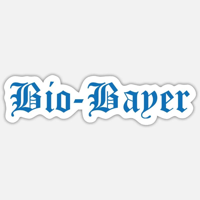 Bio-Bayer - Sticker Größe S (10 x 10 cm) - Mattweiß