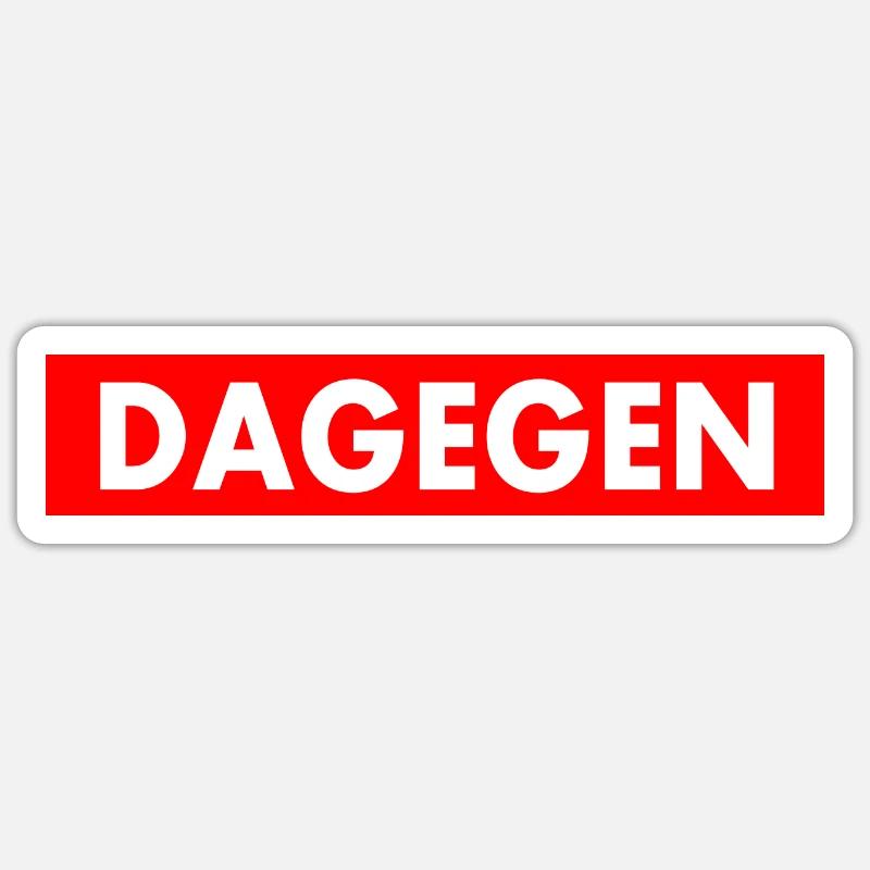 Dagegen Sticker Größe S (10 x 10 cm)