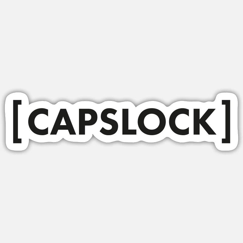 [CAPSLOCK] Sticker size S (10 x 10 cm)