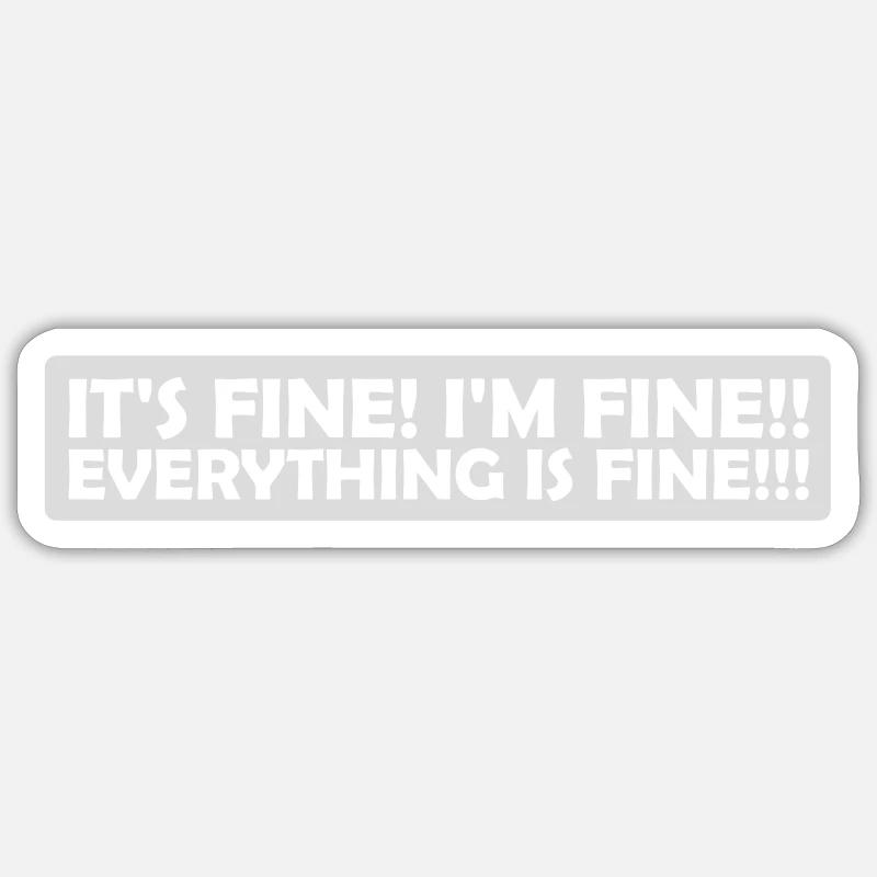 Tout va bien devis Sticker taille S (10 x 10 cm)