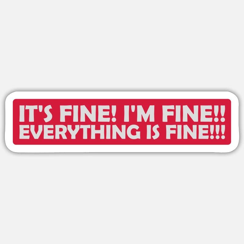 Tout va bien devis Sticker taille S (10 x 10 cm)