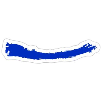 Brosser | Brosser | bleu clair - Sticker taille S (10 x 10 cm) - blanc mat - Devant