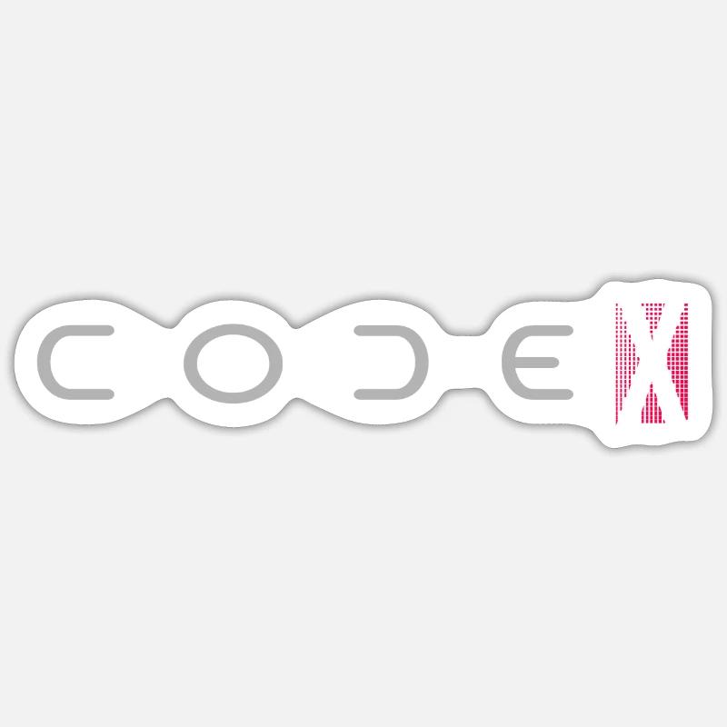 codeX Sticker Größe S (10 x 10 cm)