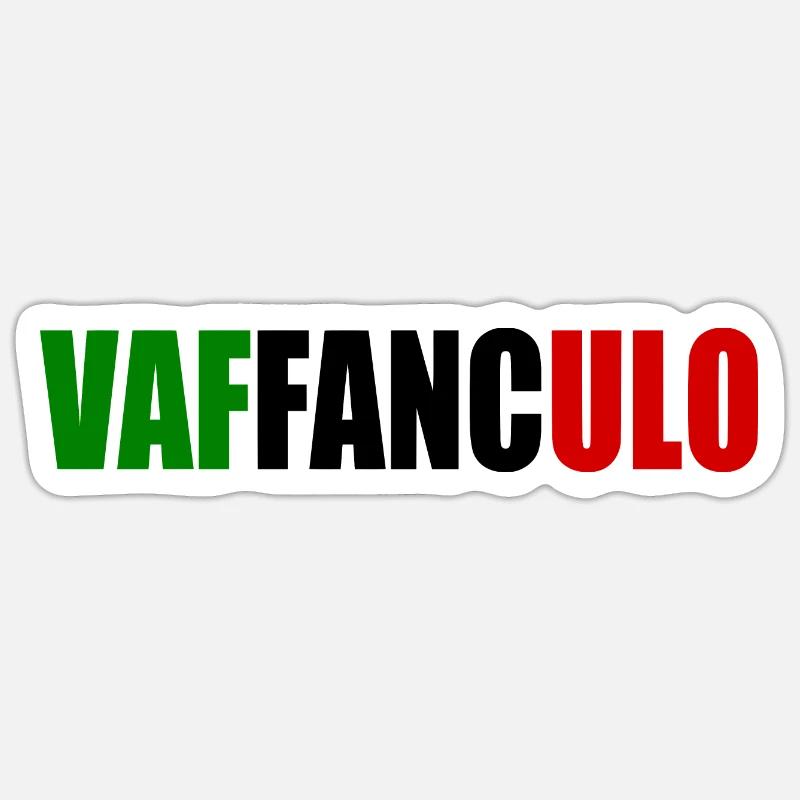 Vaffanculo - Sticker size S (10 x 10 cm) - white matte