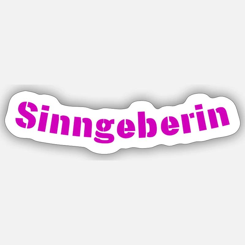 Sinngeberin - Sticker Größe S (10 x 10 cm) - Mattweiß