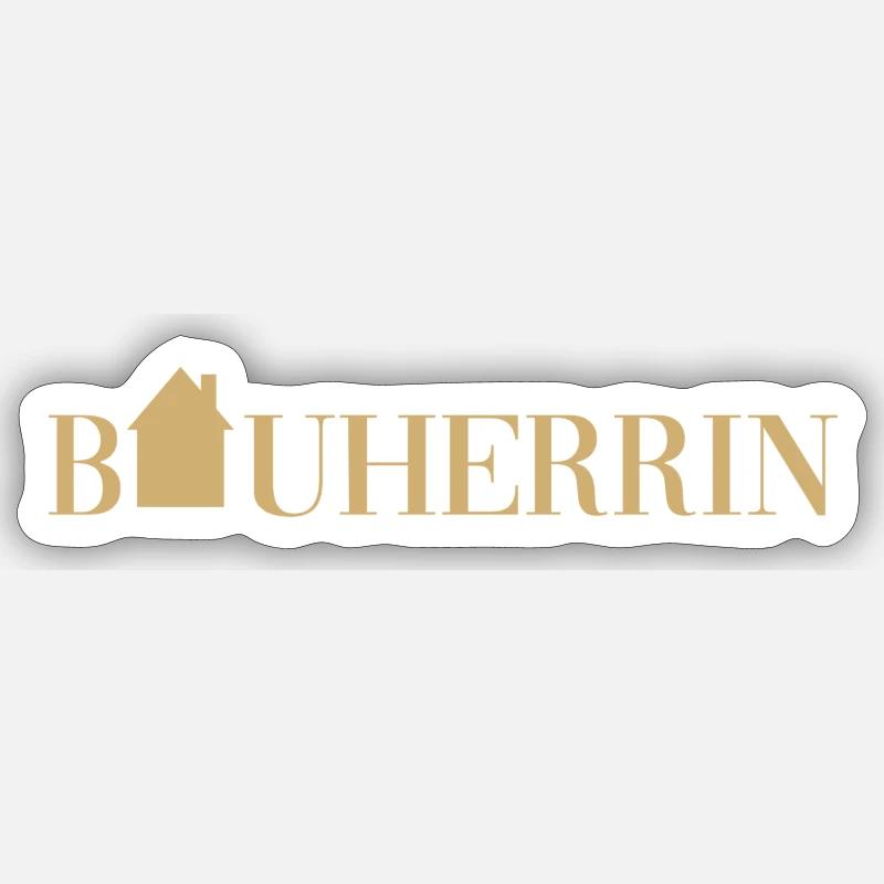 Bauherrin Sticker Größe S (10 x 10 cm)