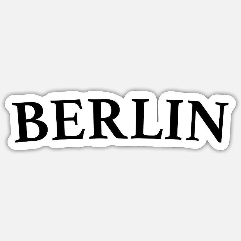 BERLINSerif - Sticker Größe S (10 x 10 cm) - Mattweiß